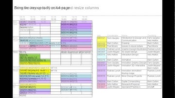 DES516: Project One - Timetable