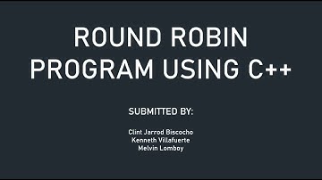 Round Robin Program - BSIT2A