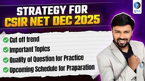 CSIR NET Mathematics Preparation Strategy for Dec 2025 - Must Watch