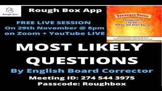 ENGLISH LITERATURE MOST LIKELY QUESTION FOR BOARD EXAM TOMORROW||ROUGH BOXboards2021