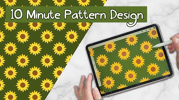 10 Minute Sunflower Pattern Design Tutorial in Procreate | Skillshare Class Intro