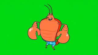 Spongebob Larry Walking Green Screen