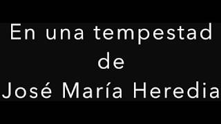 En una tempestad - José María Heredia