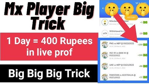 Mx Player New Tournament Game Trick | Mx Player fantasy cricket game Hack Trick | Mx Player All game