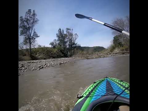 Kayak in Chania after the destraction of a rainstorm