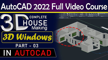 2D Plan convert to 3d | 3d House making | Part 03 |AutoCAD 2022 Course | Engineer Tauseef Ullah