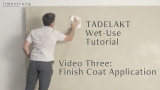 Earthaus Tadelakt Finish: Shower Finish Coat Application