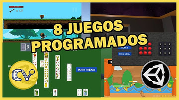 LOS 8 VIDEOJUEGOS QUE HE CREADO COMO PORTFOLIO DE PROGRAMACIÓN PARA VIDEOJUEGOS Y UNITY