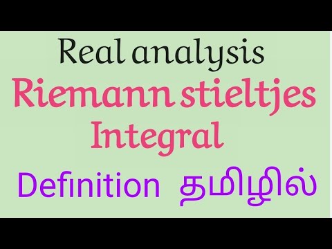 Riemann stieltjes integral