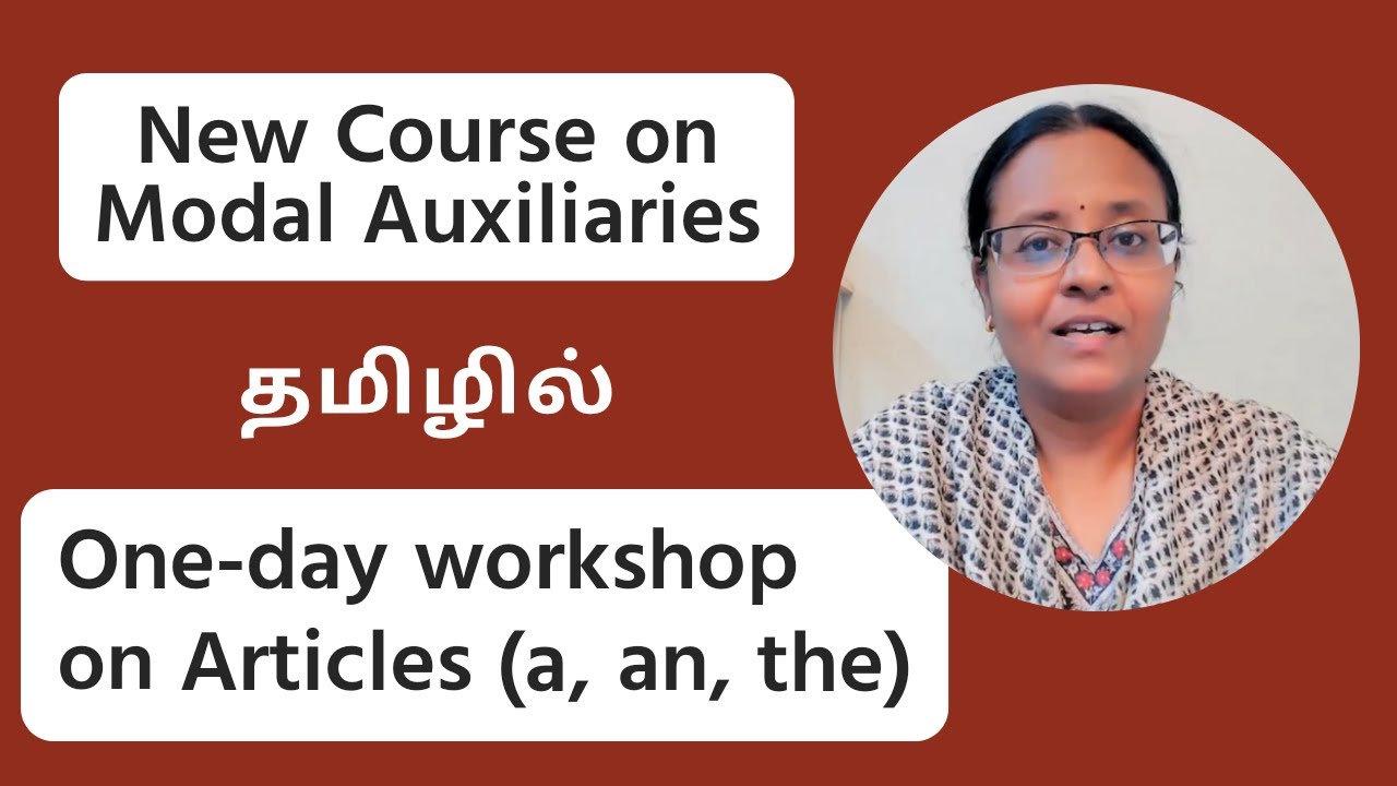 New Course on Modal Auxiliaries | One-day Workshop on Articles - YouTube