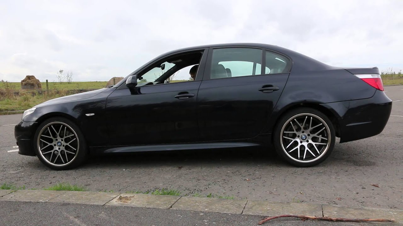 BMW E60 5 series air ride test YouTube