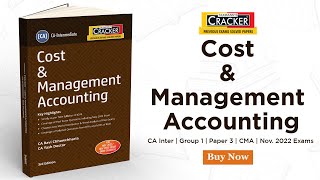 Taxmann's CRACKER | Cost & Management Accounting (Cost Accounts) | CA Inter | Group 1 | Paper 3