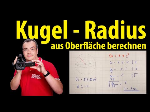 Video: Wie findet man die Gesamtoberfläche einer Kugel?