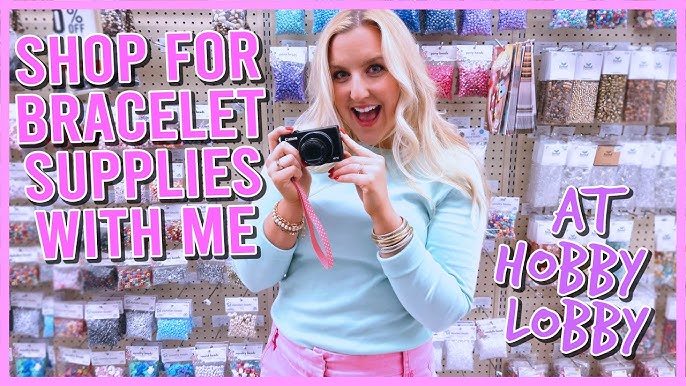 SHOP WITH ME FOR PREPPY BRACELET SUPPLIES AT HOBBY LOBBY ✨vlog style✨