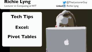 Excel Tips: How to use/create Pivot Tables / Pivot Charts in Excel 2010 / 2013