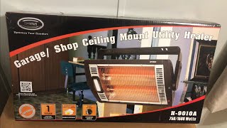 Optimus Garage Heater Review u0026 Install Model #HEOP9010 - YouTube