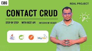 E06 Contact Management System Backend Project | Spring Boot + MySQL | CRUD REST API