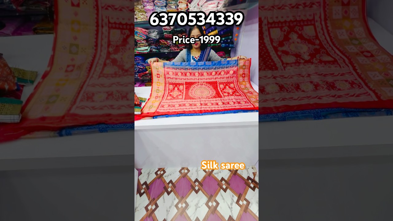 Price-1999 premium quality Silk saree ￼ Shruti Sambalpuri, fashion, BBSR