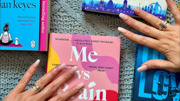 ASMR Book haul (tracing, close whispers, page flipping ✨)