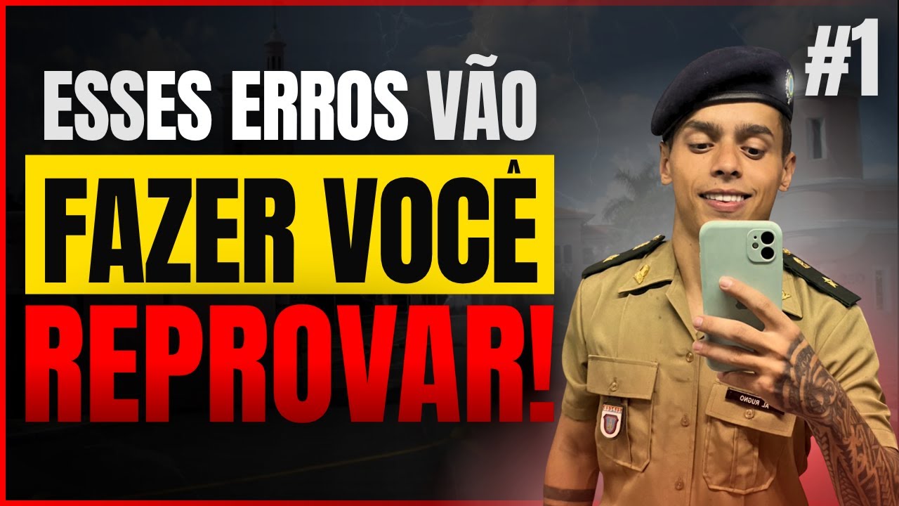 NÃO COMETA ESSES 3 ERROS ou ELES VÃO TE REPROVAR!