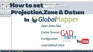 How to set projection,zone and datum in Global Mapper screenshot 4