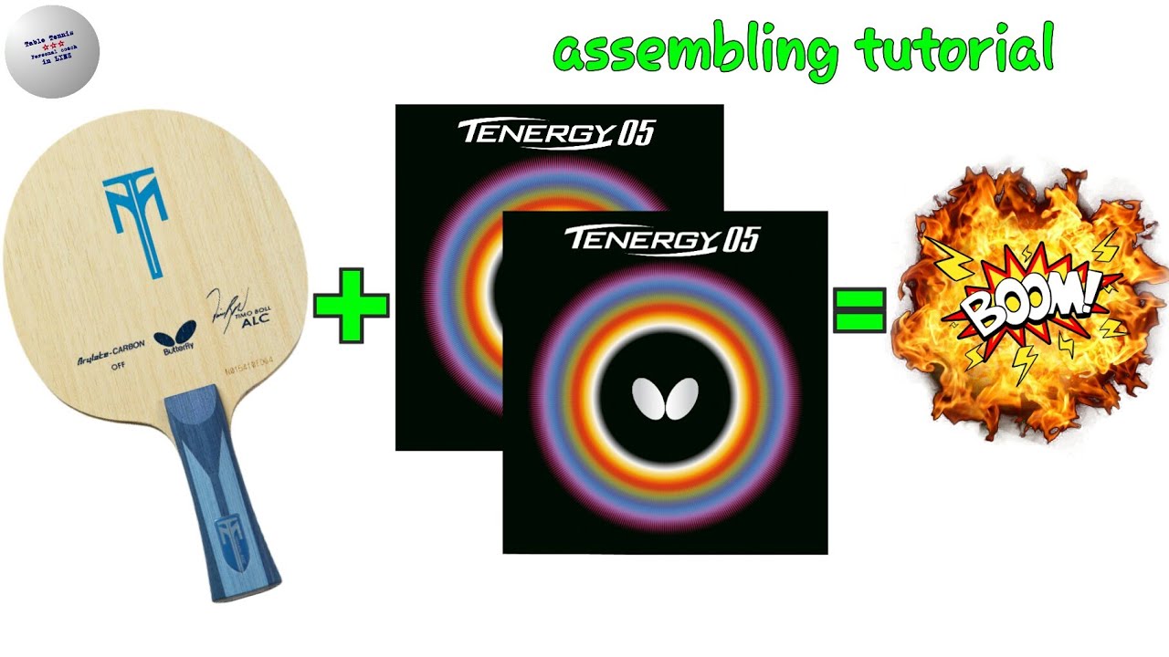 Butterfly tenergy 05 & Timo Boll ALC assembling tutorial - YouTube