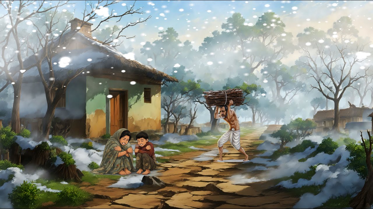 बर्फीला तूफ़ान मे ठंड का  कहर  | Thand Ka Kahar | Hindi Kahaniya | Moral Story | New Story