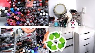 Mijn volledige make up stash uitzoeken, opruimen en organiseren XL!...