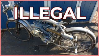 This Motorized Bike is ILLEGAL... But They Don't Care!