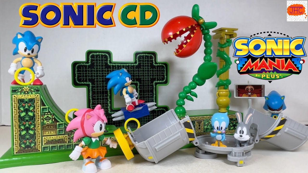 Sonic The Hedgehog - Playset Stardust Speedway Zone Con Figura Action Classic Da 6,3 Cm - 5