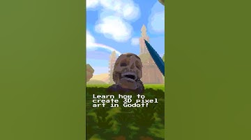 Stable 3D Pixel Art in Godot! #gamedev #pixelart #godot