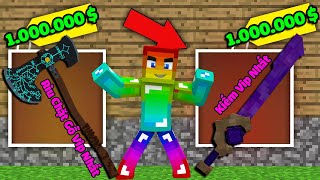 MINI GAME : CUỘC CHIẾN CHẶT GỖ RỒNG MINECRAFT ** NOOB CÓ RÌU CHẶT GỖ VÀ THANH KIẾM VIP NHẤT