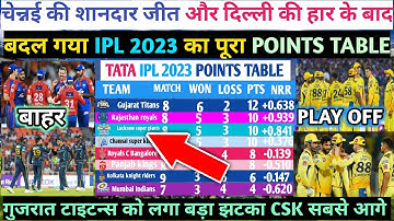 IPL 2023 POINTS TABLE TODAY | IPL 2023 CSK vs DC MATCH HIGHLIGHTS