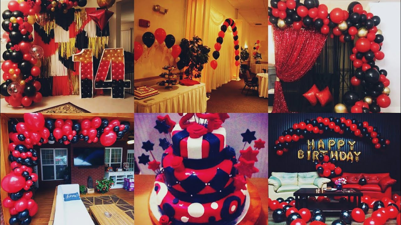 Red and Black birthday Themes