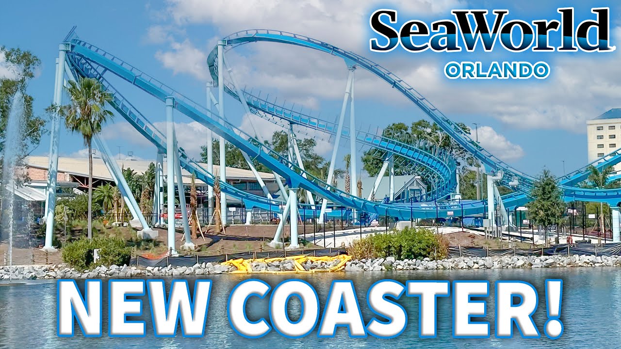 SeaWorld Orlando NEWEST Coaster is TESTING & Construction Update on NEW