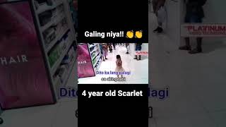 4 year old Scarlet singing Dito Ka Lang by Moira! galing ng batang to! may future! #viral #shorts