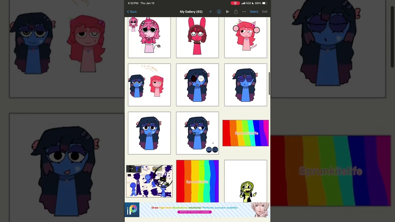 Speed paints of my art (don’t mind the other ones because they were old 