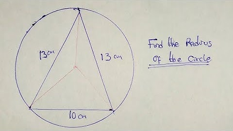 Finding the Radius of a Circle with Inscribed Triangles