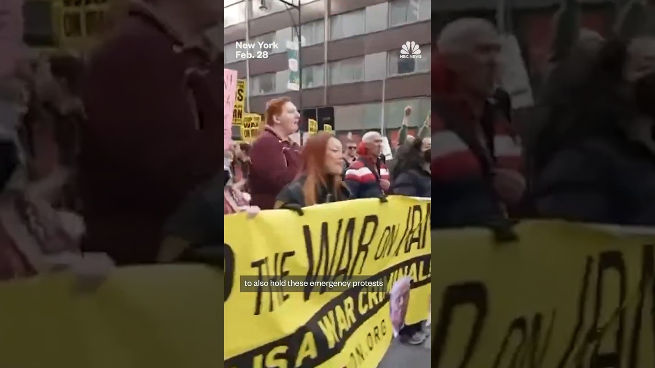 Protesters against U.S. attacks on Iran march through New York City