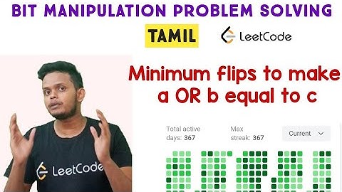 Minimum Flips to Make a OR b Equal to c | Bit Manipulation | Programming in Tamil | Coding | C++