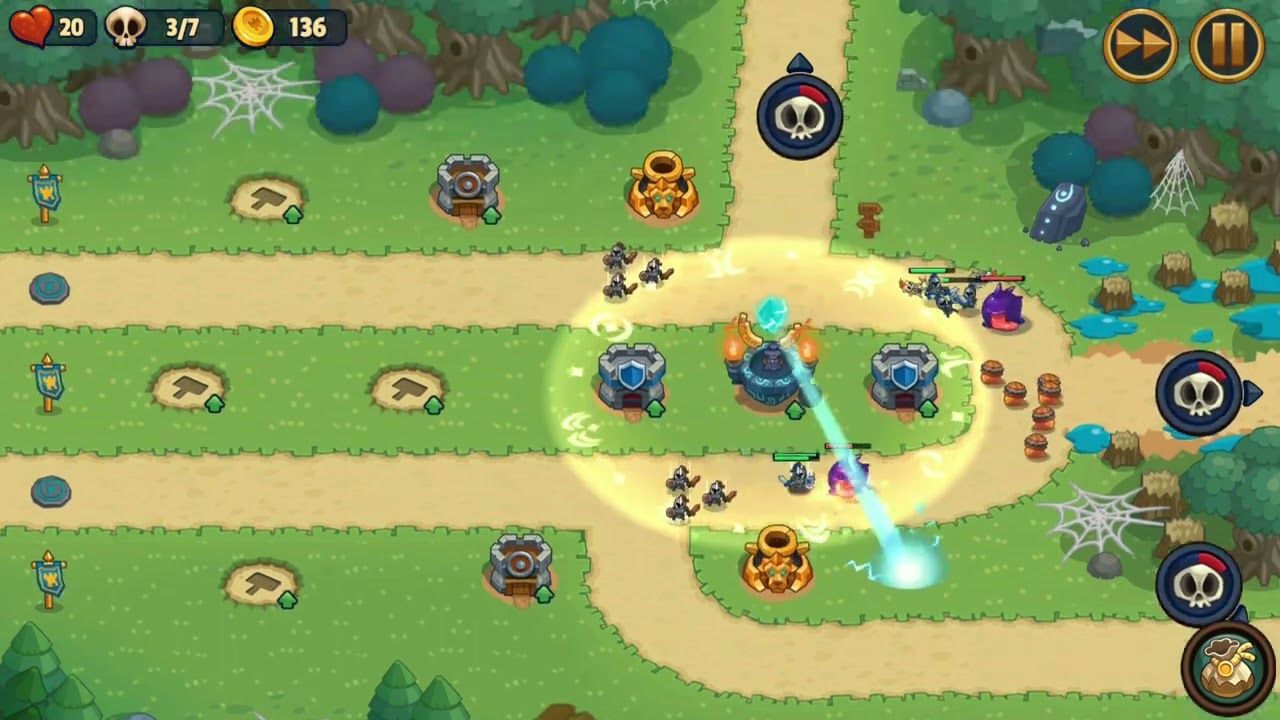 Realm Defense - World 1 | Level 9 (Corrupted Wood) | Towers Only Mode | 3 Stars | No Spell