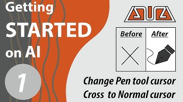 How to change cursor in Illustrator (Adobe Illustrator Preferences Precise Cursors) #1/5