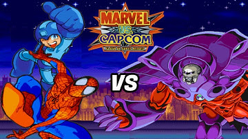 MVC1 - ARCADE MODE - SPIDER-MAN/MEGAMAN!