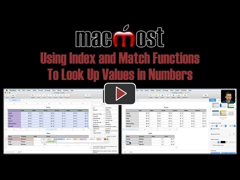 Using Index and Match Functions To Look Up Values in Numbers (#1647)