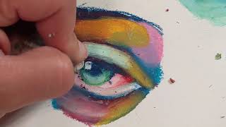 how i BLEND with oil pastels tutorial, kinda