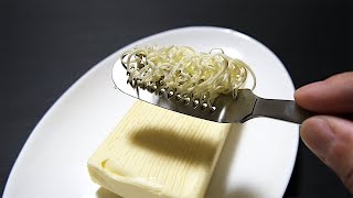 細かく筋状に削れる！立つとろけるバターナイフ / Melting Butter Knife