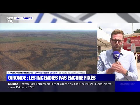 Les incendies en Gironde ne sont toujours pas fixés