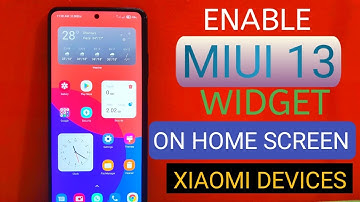 ENABLE MIUI 13 DYNAMIC WIDGETS ON HOME SCREEN ON ANY XIAOMI DEVICES | INSTALL MIUI 13 WIDGET