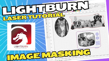 Image Masking In Lightburn - Tutorial #lightburn #laserengraving