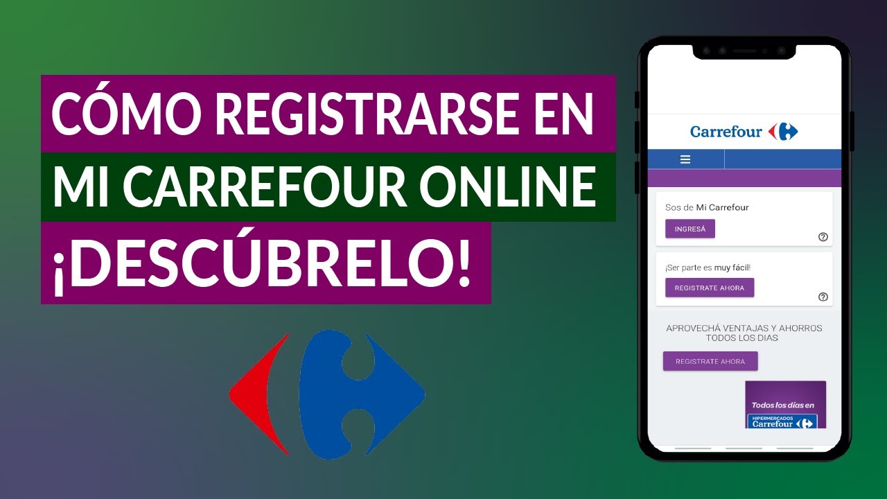 Cómo Mi Carrefour Online - Crear mi Cuenta Carrefour - YouTube